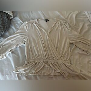 Ralph Lauren Cream Wrap Top